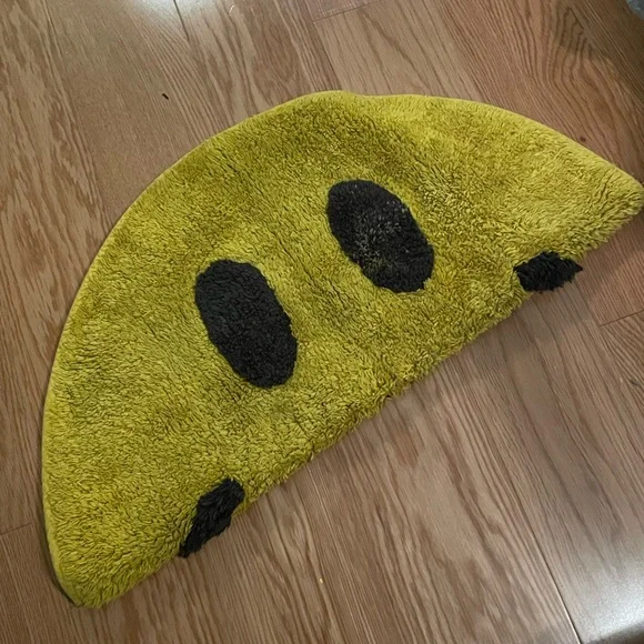 Yellow Smiley Face Bath Rug - Picture 3 of 3